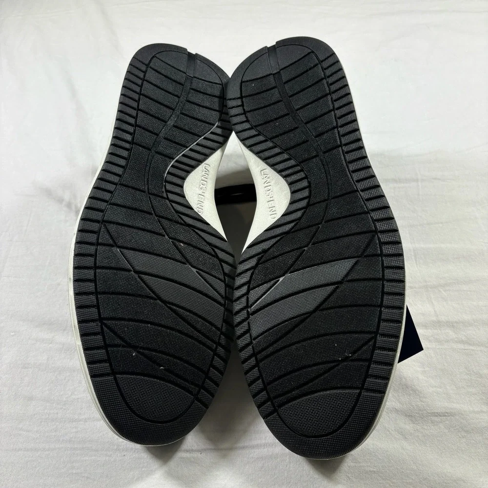 Lands' End Sport Oxford Mens 10.5‎ Black NEW